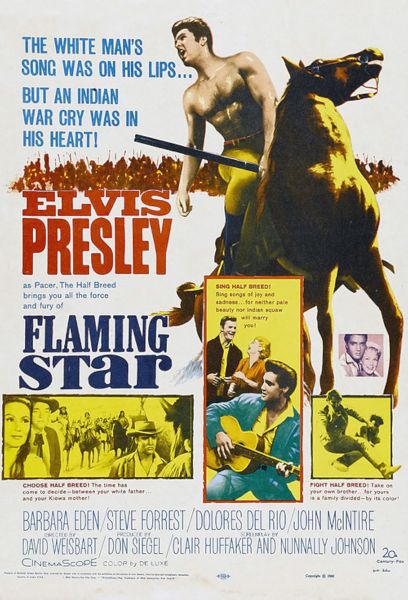 Flaming Star Poster