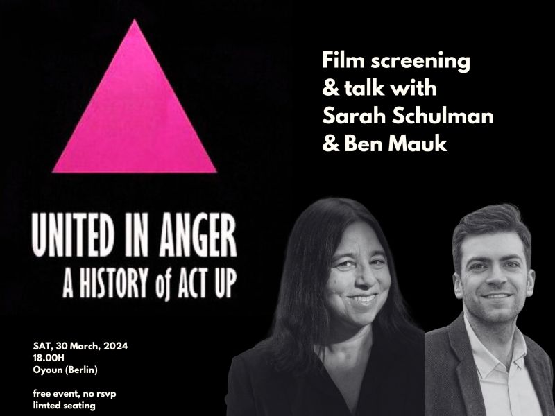 United in Anger: A History of ACT UP Poster